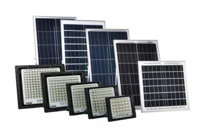 Lámpara solar para patio de 40W, 60W, 120W, 200W, 300W con función lineal, reflector solar IP65