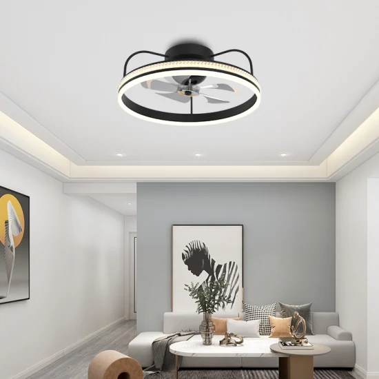 Luz de lámpara regulable de velocidad de ventilador de ventilador de techo LED de control inteligente 6