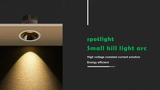 Downlight LED empotrado en techo ajustable, 10W, antiprofundo